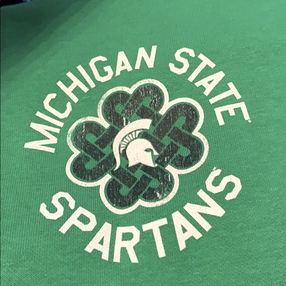 Fanatics Green Michigan State Spartans MSU Celtic Knot Irish Heritage Hoodie - Picture 5 of 5